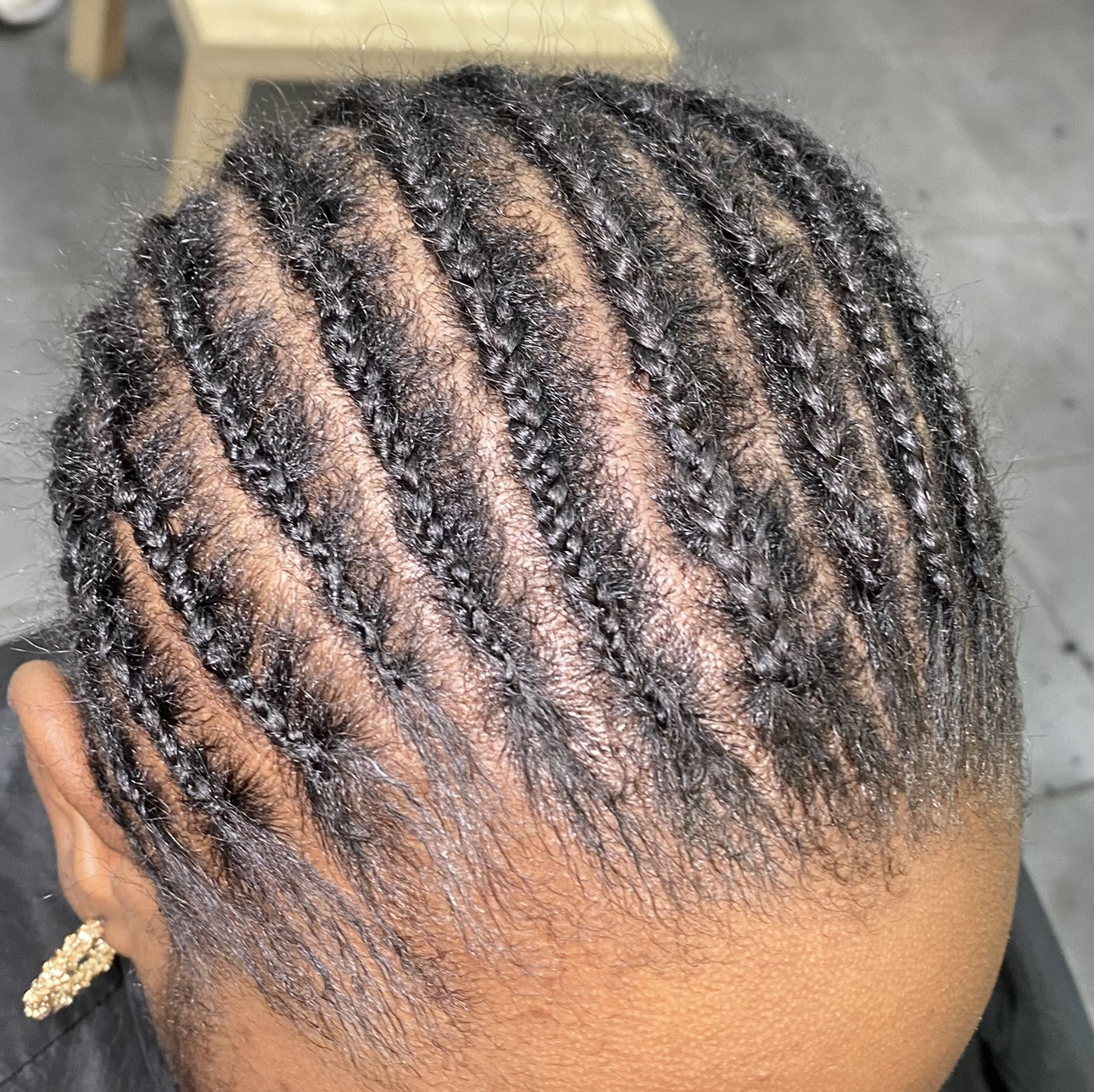 Tresses plaquées pour perruque