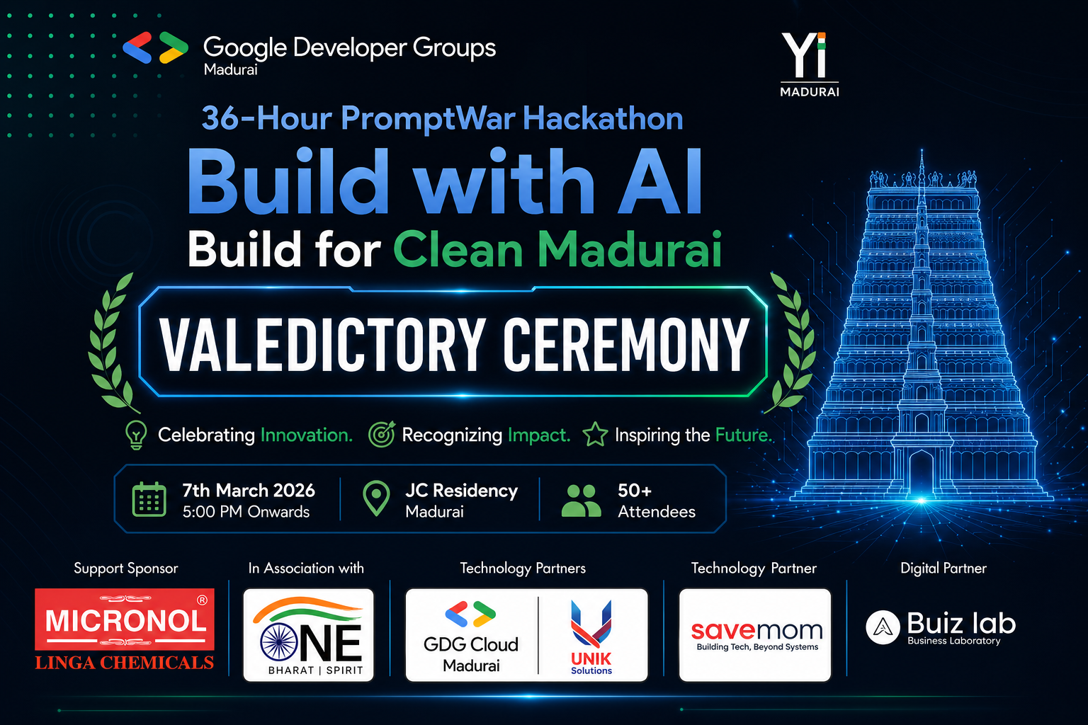 Build with AI – Build for Clean Madurai | Valedictory