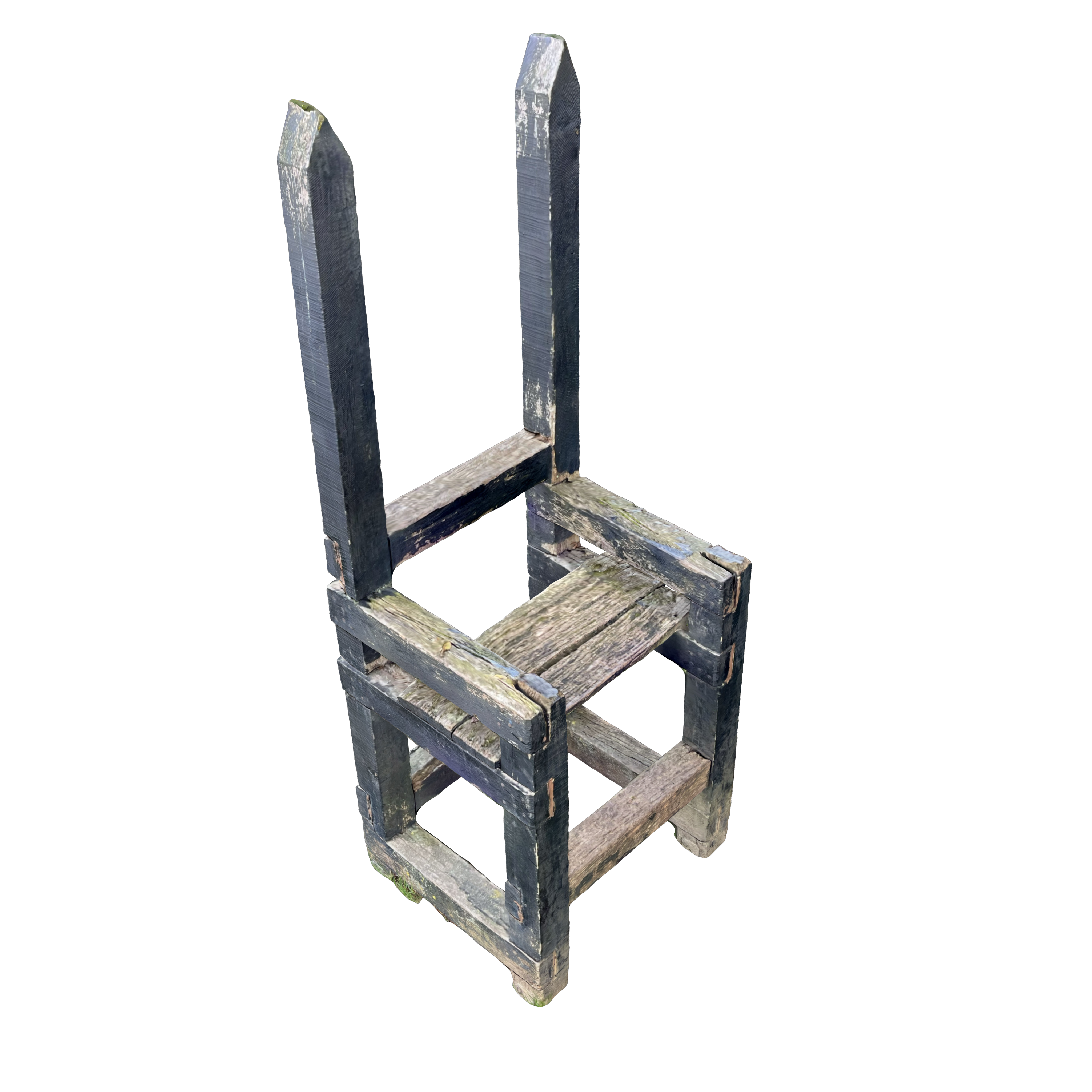 6-teiliges Skulpturenensemble, der Stuhl