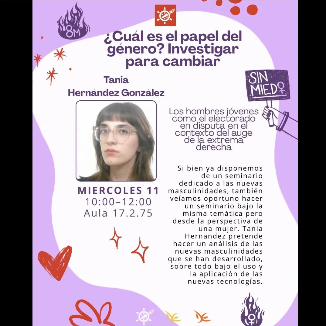 8M - ¿CUÁL ES EL PAPEL DEL GÉNERO? INVESTIGAR PARA CAMBIAR: Tania Hernández González