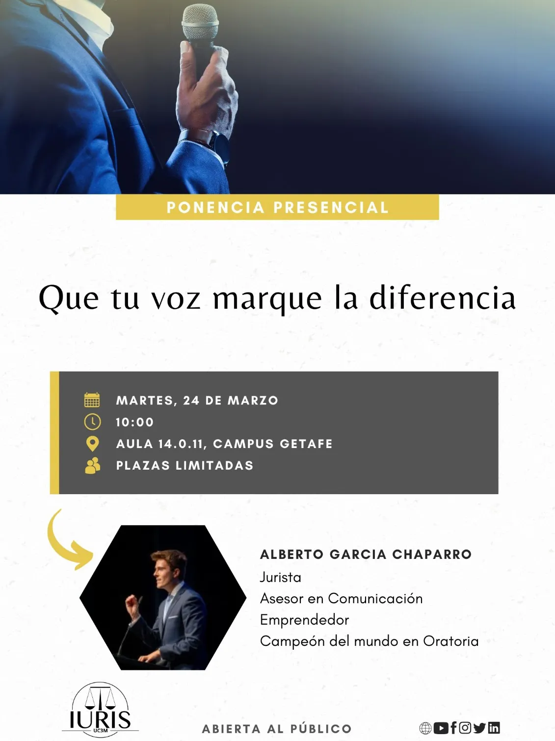 Que tu voz marque la diferencia con Alberto García Chaparro