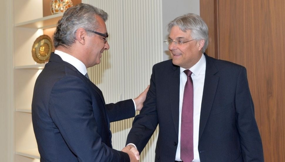 Tufan Erhürman, Almanya'nın Lefkoşa Büyükelçisi Jugel ile görüştü