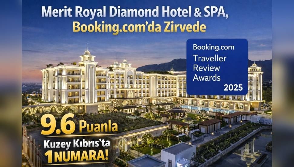 Merit Royal Diamond Hotel & SPA, Booking.com'da 9.6 Puanla Zirvede