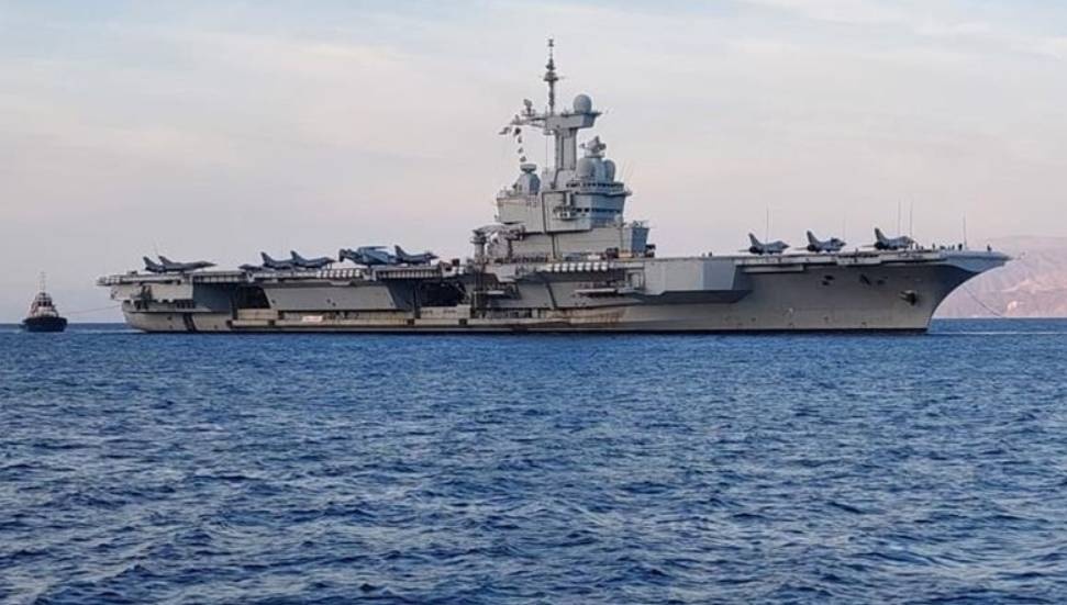 Fransız Charles de Gaulle Uçak Gemisi Doğu Akdeniz'e Yola Çıktı