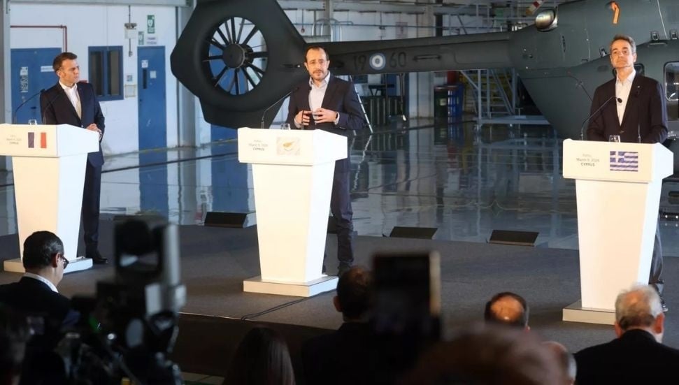 Macron, Miçotakis ve Hristodulidis'ten Kıbrıs ve Avrupa için ortak mesaj