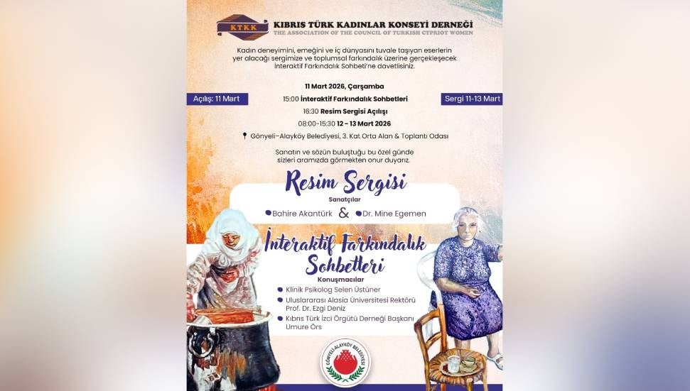 Kıbrıs Türk Kadınlar Konseyi'nden 8 Mart İçin Sergi ve Sohbetler