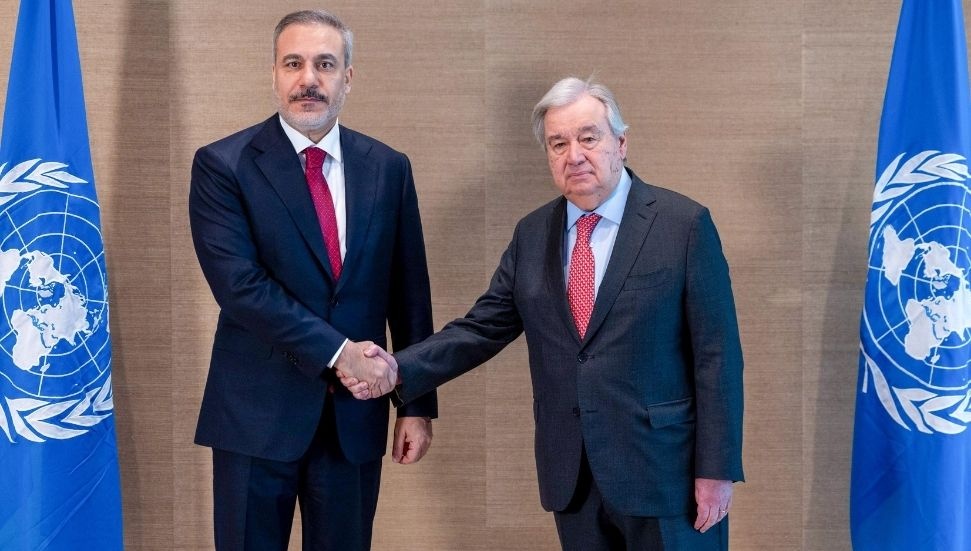 BM Genel Sekreteri Guterres, Hakan Fidan ile Ankara'da Görüştü