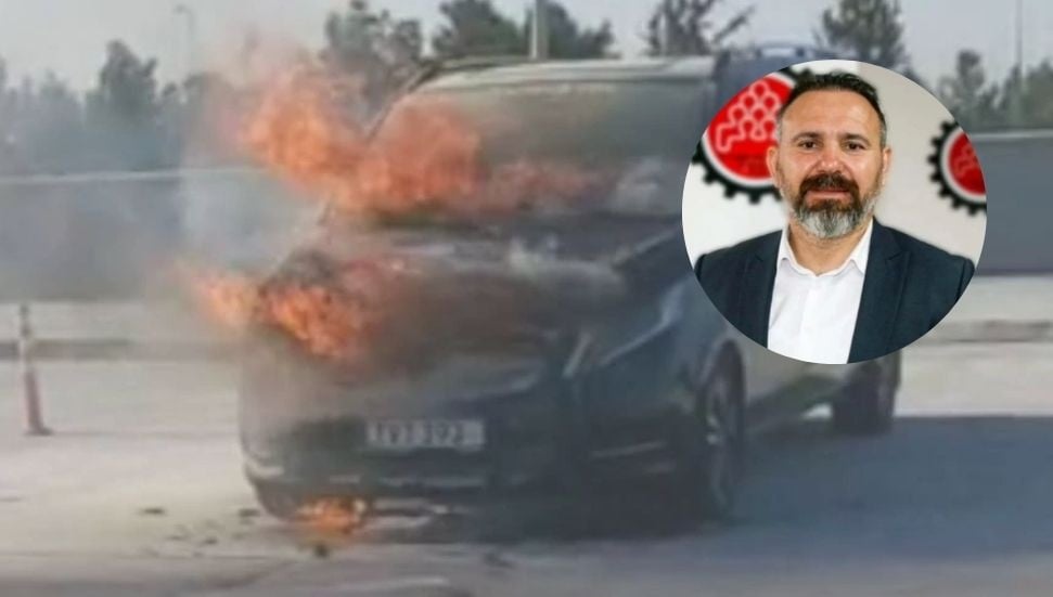 Ercan Havalimanı'ndaki araç yangını: İtfaiye müdahalesi gecikti