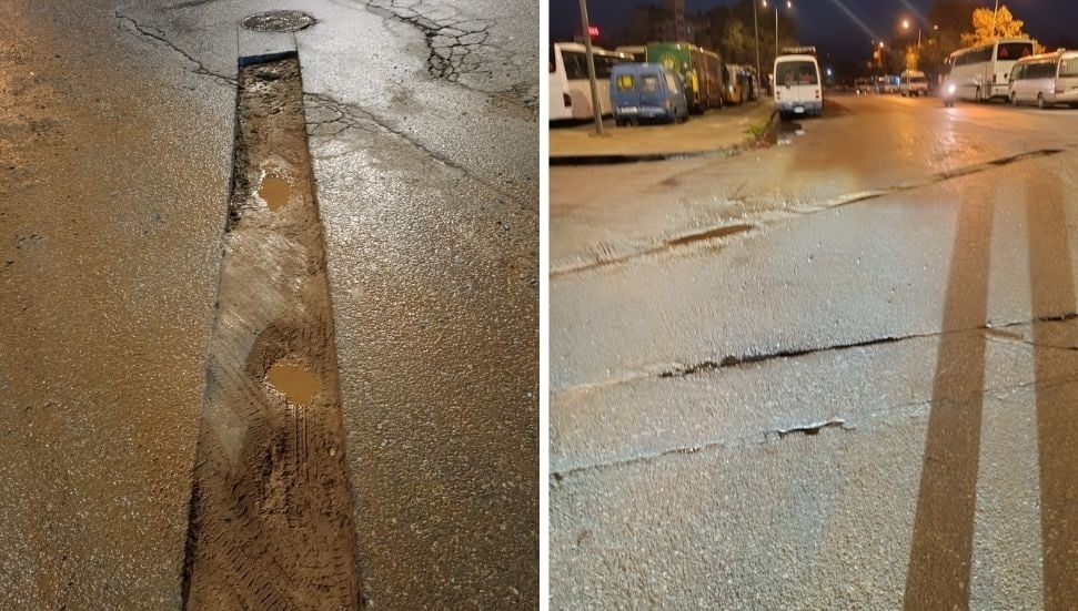 Gazimağusa Otobüs Terminali'nde Kazı Sürücülere Zor Anlar Yaşatıyor