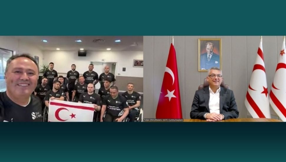 Cumhurbaşkanı Erhürman, Vakıflar Tekerlekli Sandalye Takımı’nı Tebrik Etti