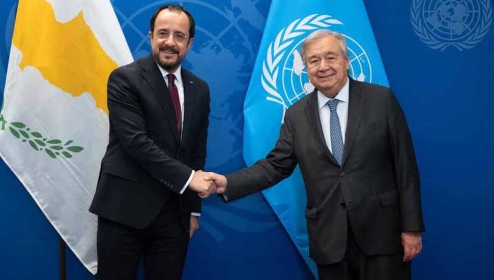 Hristodulidis ve Guterres Bugün Önemli Görüşme Gerçekleştiriyor