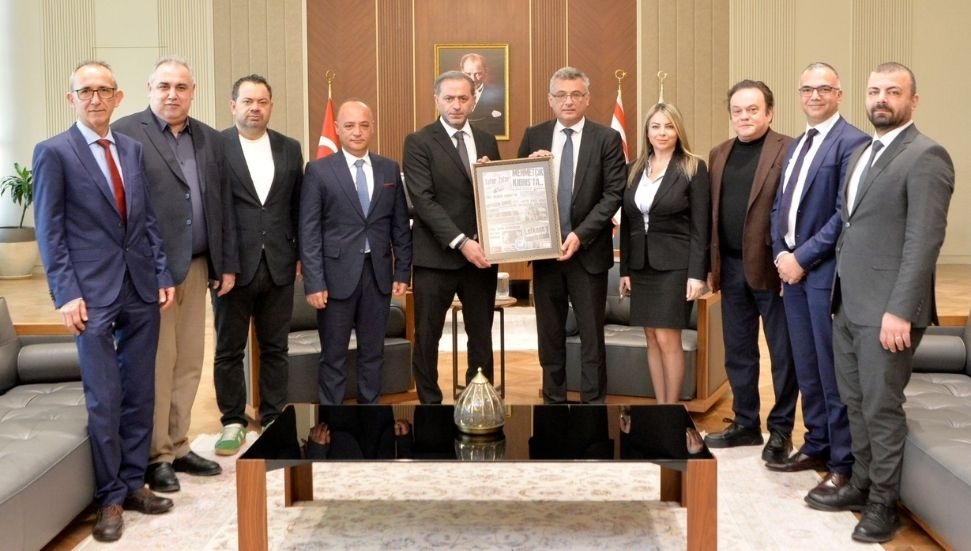 Cumhurbaşkanı Erhürman, Dış Basın Birliği'ni kabul etti ve bilgiler aldı