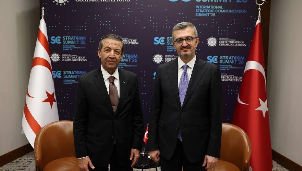 Tahsin Ertuğruloğlu, Burhanettin Duran ile STRATCOM Zirvesi'nde buluştu