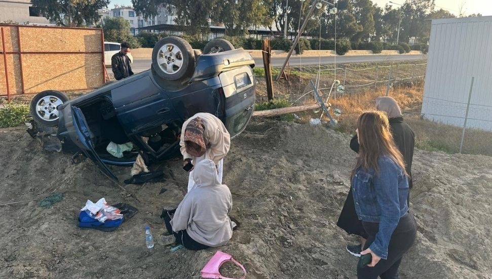 Minareliköy'de Araç Takla Attı: Olay Yeri İncelemesi Başlatıldı