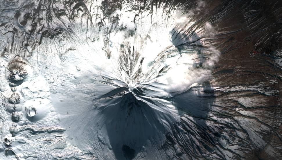 Göktürk-2B Uydusuyla Ağrı Dağı'nın Uzaydan Görüntüsü Paylaşıldı