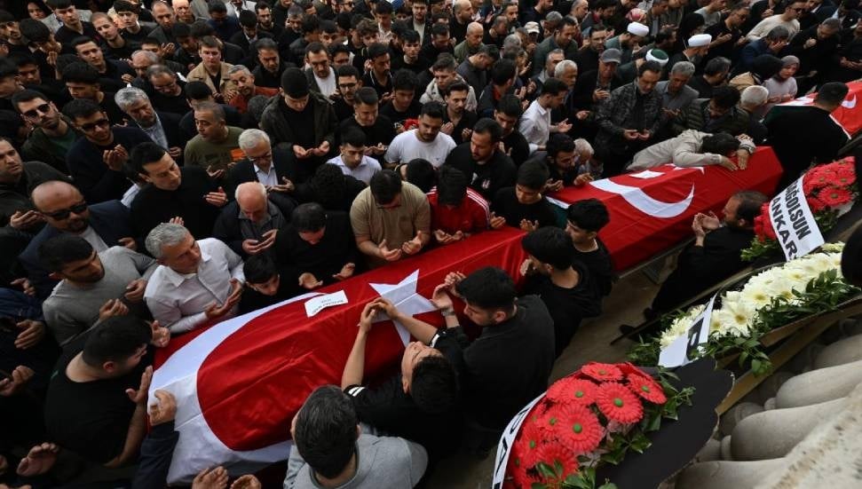 Kahramanmaraş'ta Silahlı Saldırıda Hayatını Kaybeden Öğrenciler Uğurlandı