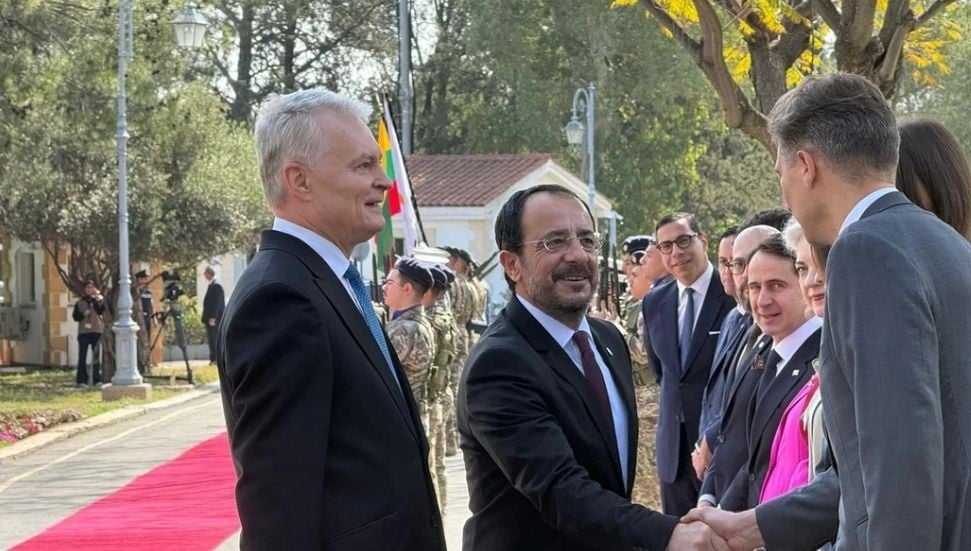 Nikos Hristodulidis ve Litvanya Cumhurbaşkanı Gitanas Nausėda Görüştü