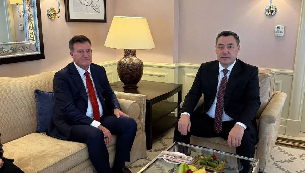 Erhan Arıklı, Kırgızistan Cumhurbaşkanı Sadır Caparov ile Ankara’da Buluştu