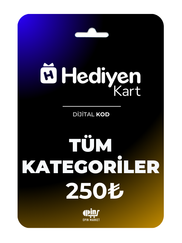 Hediyen Kart - Tüm Kategoriler 250 TRY