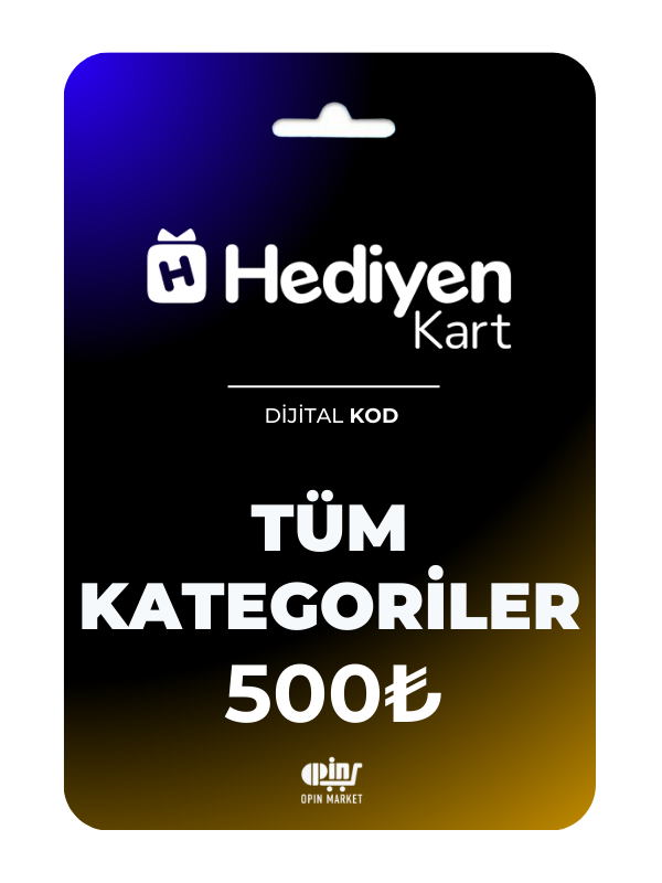 Hediyen Kart – Tüm Kategoriler 500 TRY