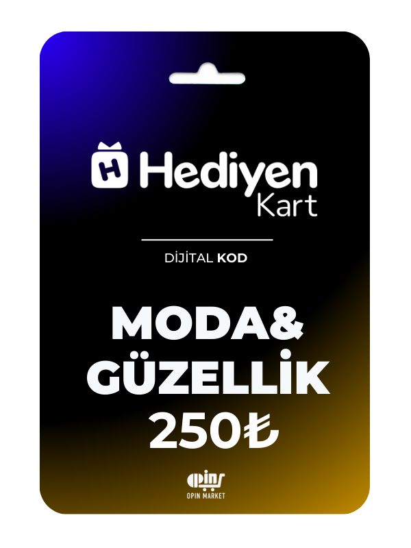 Hediyen Kart - Moda&Güzellik 250 TRY