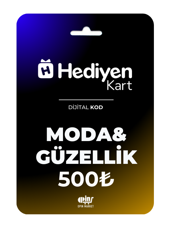 Hediyen Kart – Moda&Güzellik 500 TRY