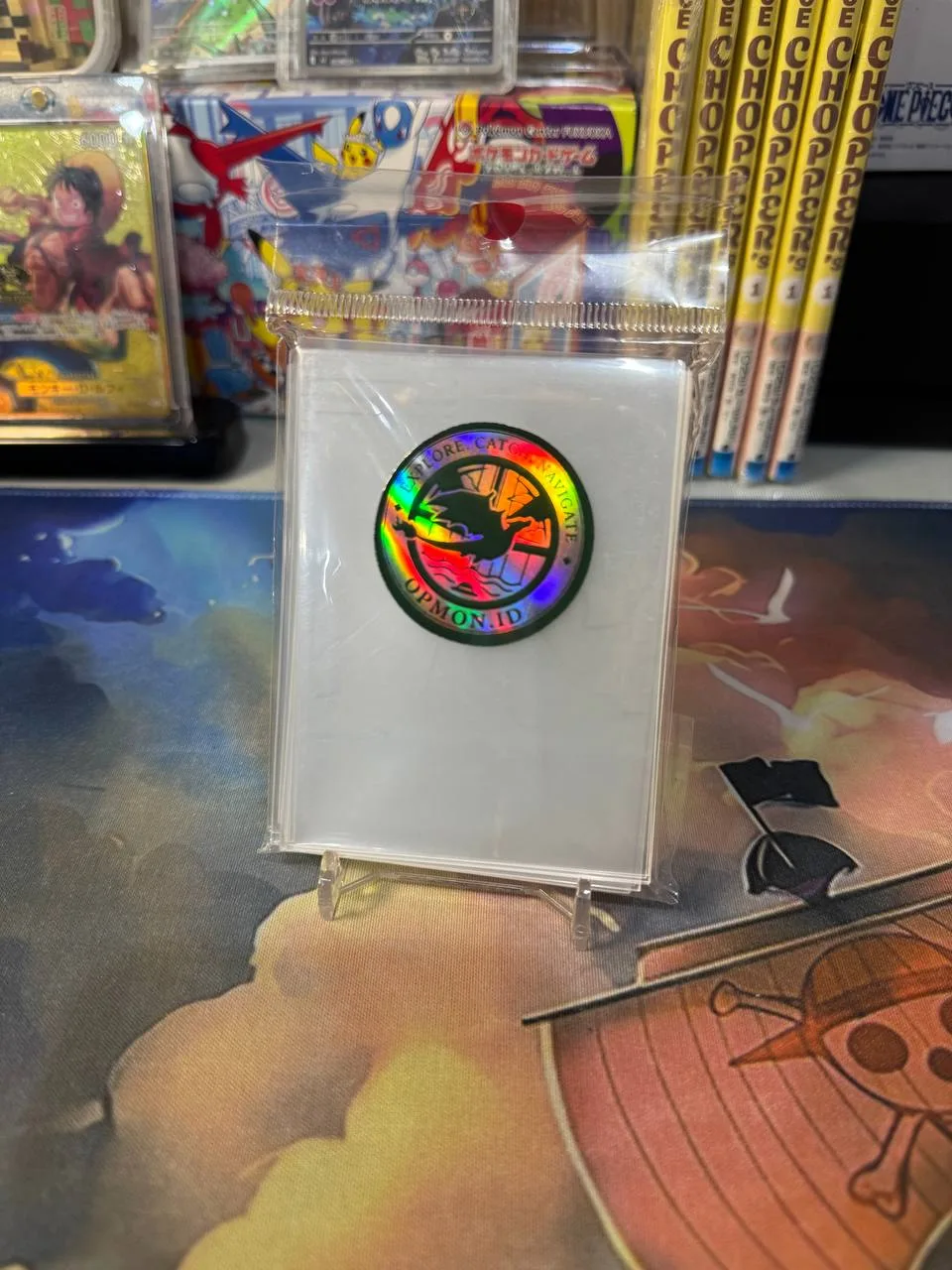 Sleeve Kartu 100 Micron isi 50pcs - Card Sleeve TCG One Piece Pokemon Murah - OPMON.ID