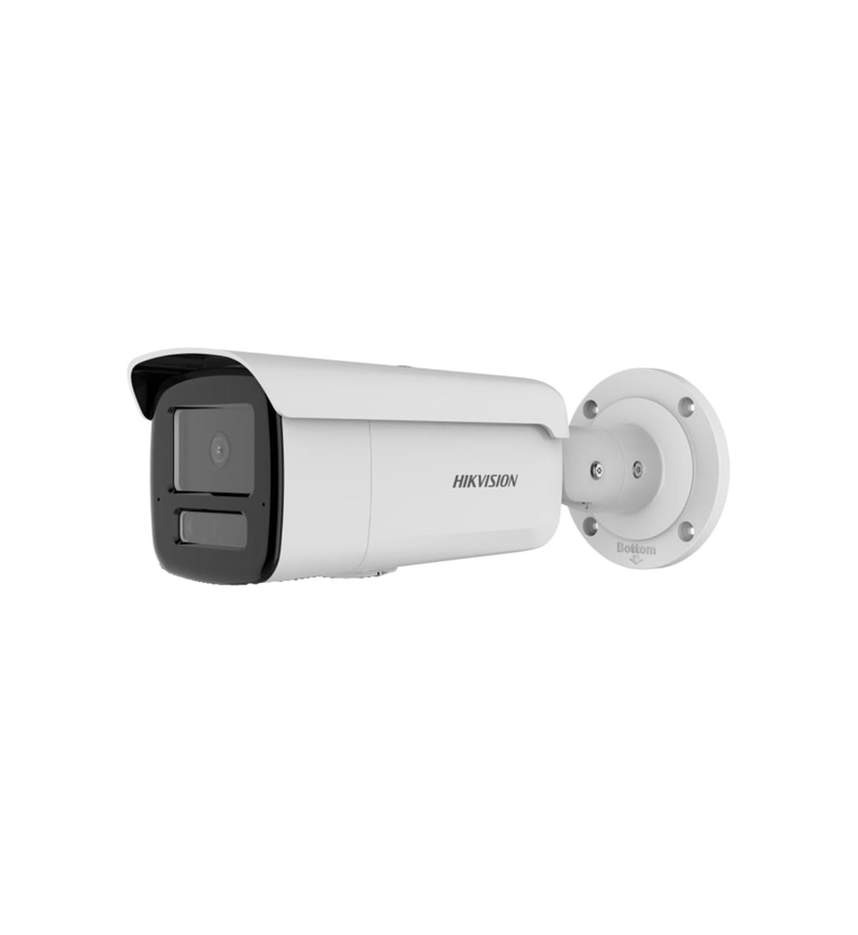 Caméra IP Bullet HIKVISION DS-2CD2T67G3-LIS2UY/SRB – 6 MP (4K), ColorVu, Smart Hybrid Light, Vision Nocturne Couleur 24/7, Objectif 2.8 mm Grand Angle, Micro & Haut-parleur Intégrés, IA AcuSense Détection Humains/Véhicules, Alarme Flash/Son, Étanche IP67