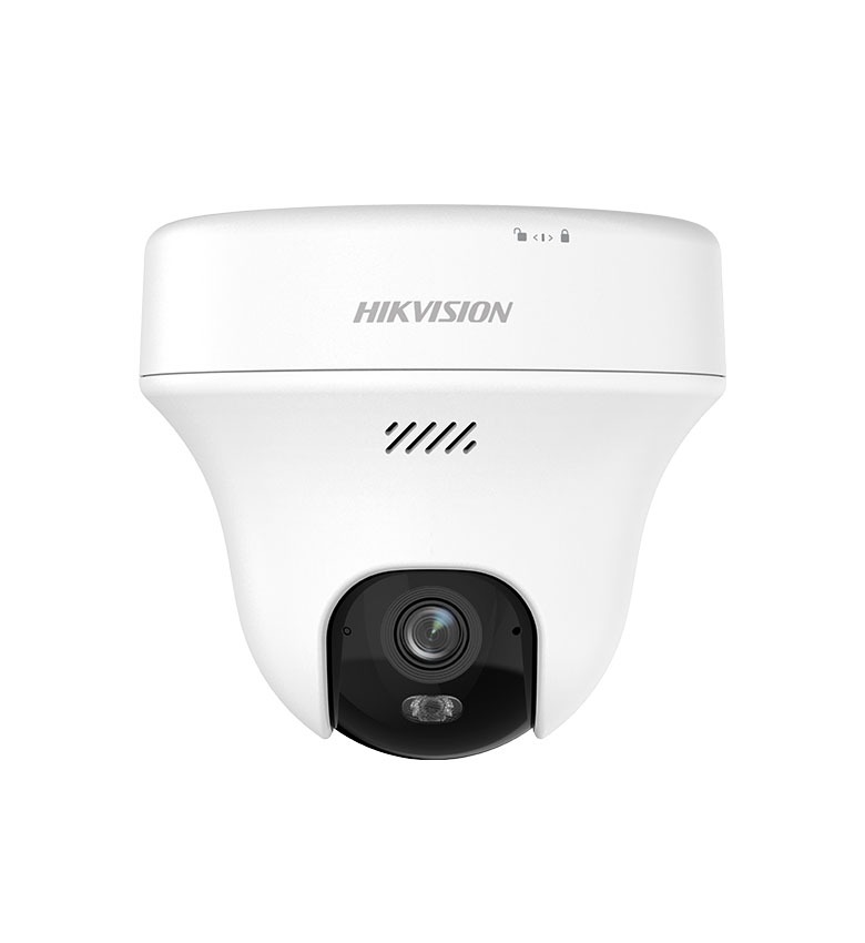 Caméra Wi-Fi 6 Dôme PT HIKVISION DS-2CFWQ3 – 3 MP (2K), Objectif 2.8 mm, Smart Hybrid Light, Vision Nocturne Couleur & IR, Audio Bidirectionnel, IA Détection Humains & Véhicules, Mode Privé, Vidéosurveillance Intérieure