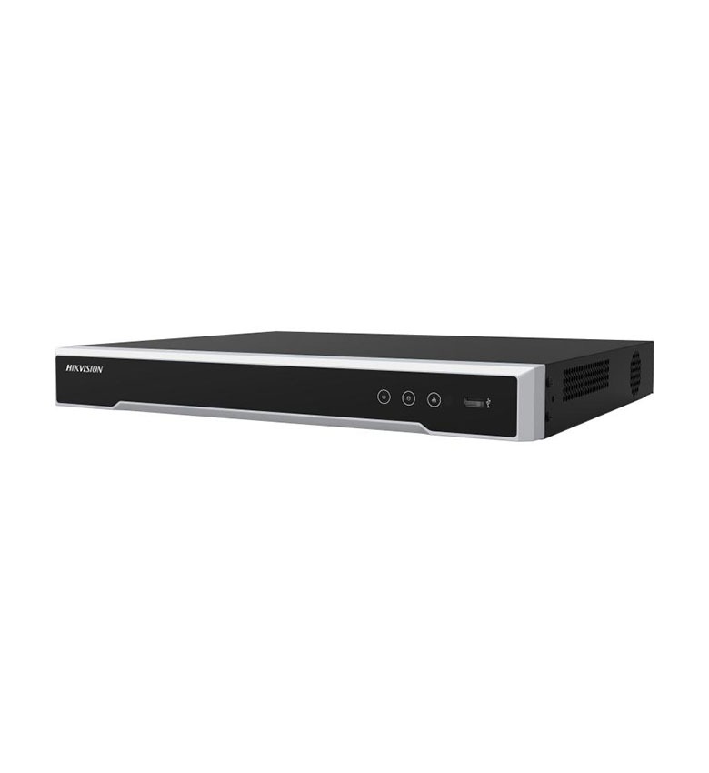 Enregistreur NVR HIKVISION DS-7616NI-M2 – 16 Canaux, Bande Passante 256 Mbps, Sortie HDMI 8K, Enregistrement jusqu'à 32 MP, Double Baie Disque Dur (SATA Max 32 To), 2 Ports Ethernet Gigabit, Sans Switch PoE