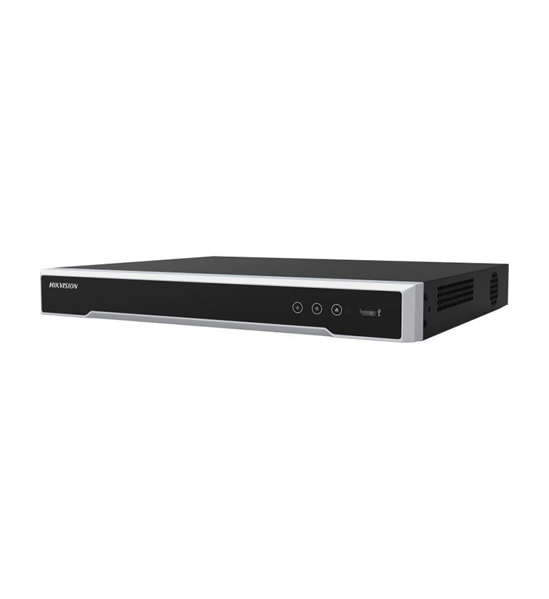 Enregistreur NVR PoE HIKVISION DS-7616NI-M2/16P – 16 Canaux, Sortie HDMI 8K, Enregistrement jusqu'à 32 MP, Switch PoE 16 Ports (200W) Intégré, Double Baie Disque Dur (SATA), Idéal pour Vidéosurveillance IP d'Entreprise