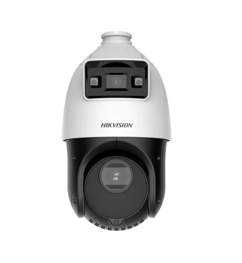 Caméra IP PTZ HIKVISION DS-2SE4C425MWG-E(14F0)(O-STD) – Double Objectif TandemVu 4 MP, Zoom x25, Vision Nocturne IR jusqu'à 100 m, Lumière Blanche 30 m, Audio/Alarme, 12V CC et PoE+