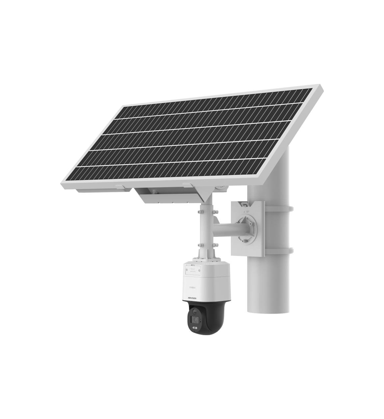 Caméra Solaire 4G HIKVISION DS-2XS3Q47G1-LDH – 4MP ColorVu, Motorisée Pan/Tilt, Vision Nocturne Couleur 24/7, Panneau Solaire et Batterie Intégrés, Audio Bidirectionnel, Détection IA, Étanche IP66, Vidéosurveillance Site Isolé et Chantier