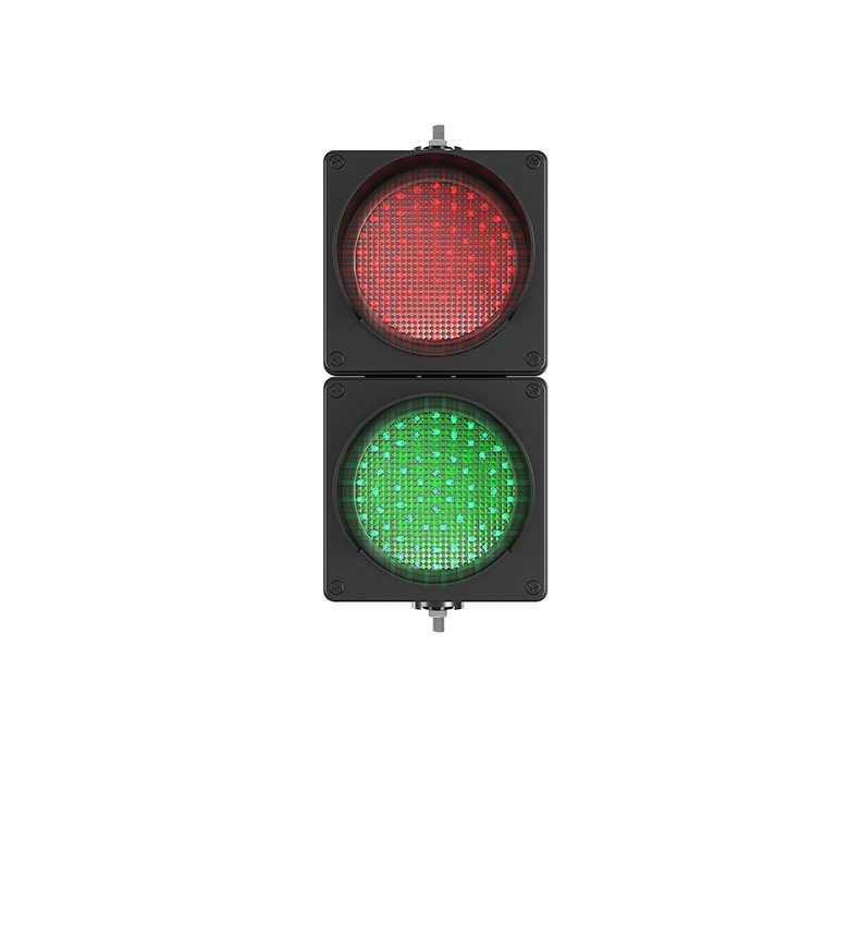 Feu de Signalisation LED HIKVISION DS-TVL221-1-6D – Rouge & Vert, Gestion Entrée & Sortie Parking, Haute Luminosité 4000 cd/m², Portée 100 m, Contrôle IO, Alimentation 230V AC, Boîtier Ultra Résistant, Matériel Professionnel