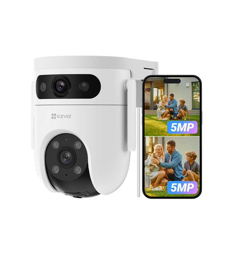 Caméra de Surveillance WiFi Extérieure EZVIZ H9c 3MP+3MP – Double Objectif PTZ 360°, Suivi Automatique IA, Vision Nocturne Couleur