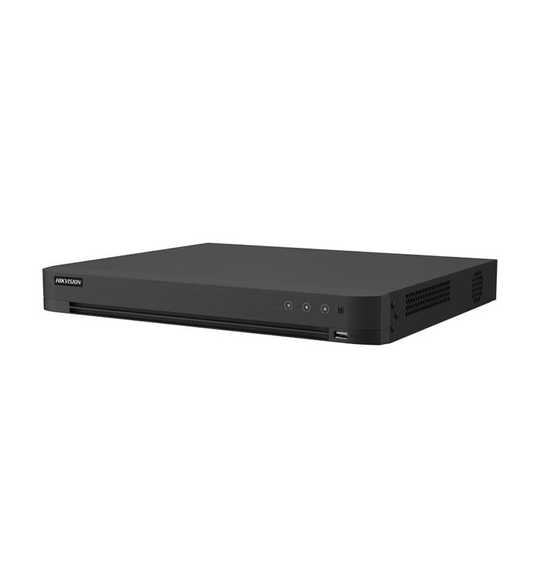 Enregistreur DVR Hybride Turbo HD HIKVISION iDS-7208HTHI-M2/XT – AcuSense, 8 Canaux, Enregistrement 4K (8 MP) et IP, IA Détection Humains/Véhicules, Double Baie Disque Dur SATA (Max 20 To), Sortie HDMI 4K, Idéal pour Vidéosurveillance Évolutive