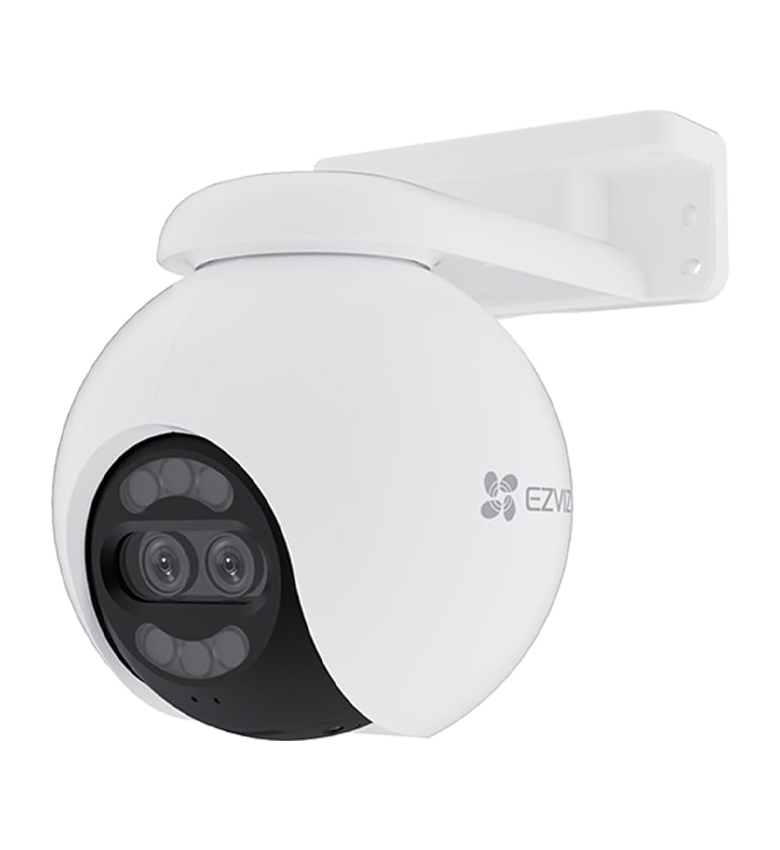 Caméra de Surveillance WiFi Extérieure EZVIZ H80x 4K à Double Objectif – Vision Nocturne Couleur, Détection de Personnes/Véhicules, Zoom et Suivi Automatiques, Défense Active, Audio Bidirectionnel