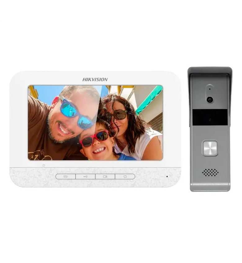 Kit Visiophone et Interphone Analogique HIKVISION DS-KIS203T – Réception d'Appels, Ouverture de Porte