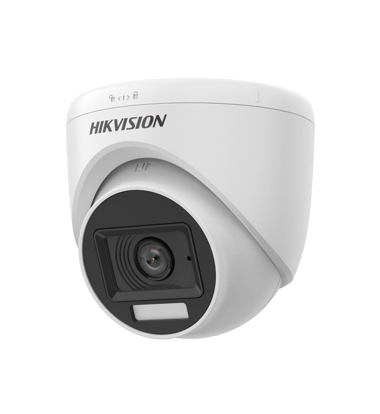 Caméra Analogique HIKVISION DS-2CE76K0T-LPFS(2.8mm) – Dôme Intérieure 3K avec Audio et Éclairage Hybride Intelligent Fixe