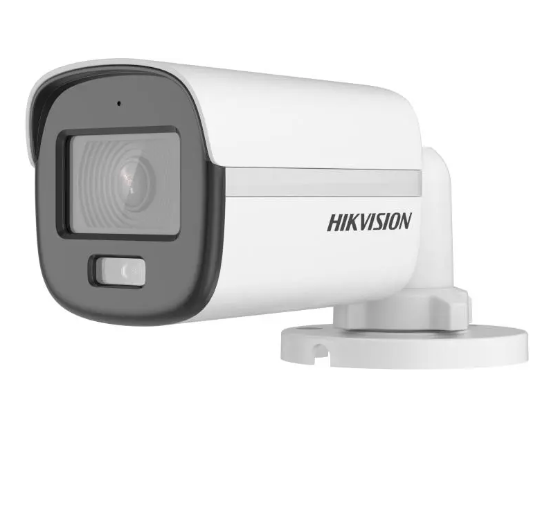 Mini Caméra Analogique Bullet Fixe HIKVISION DS-2CE10KF0T-LPFS(3.6mm)(O-STD) – Audio, ColorVu, 3K, Objectif 3,6mm