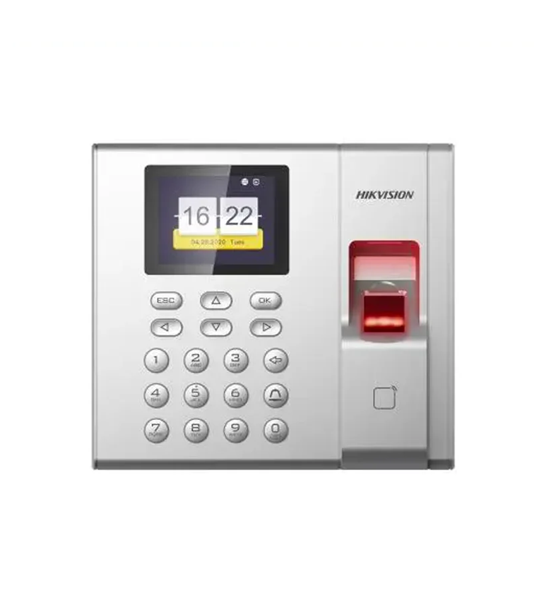 Pointeuse de Contrôle d'Accès HIKVISION DS-K1T8003MF – Empreinte Digitale, Code, Carte RFID/Mifare