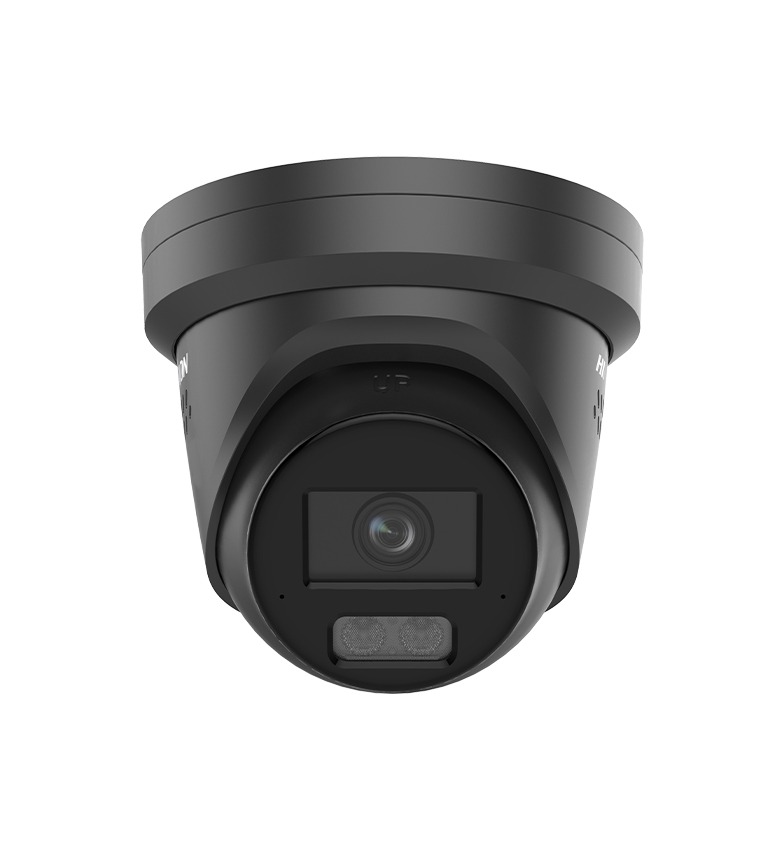Caméra IP Tourelle HIKVISION DS-2CD2387G3-LIS2UY/SRB – 8 MP 4K ColorVu 3.0, Smart Hybrid Light, Objectif 2.8 mm, AcuSense IA, Double Micro Intégré, Audio Bidirectionnel, Alarme Sonore & Flash, PoE, H.265+, WDR 130 dB, IP67