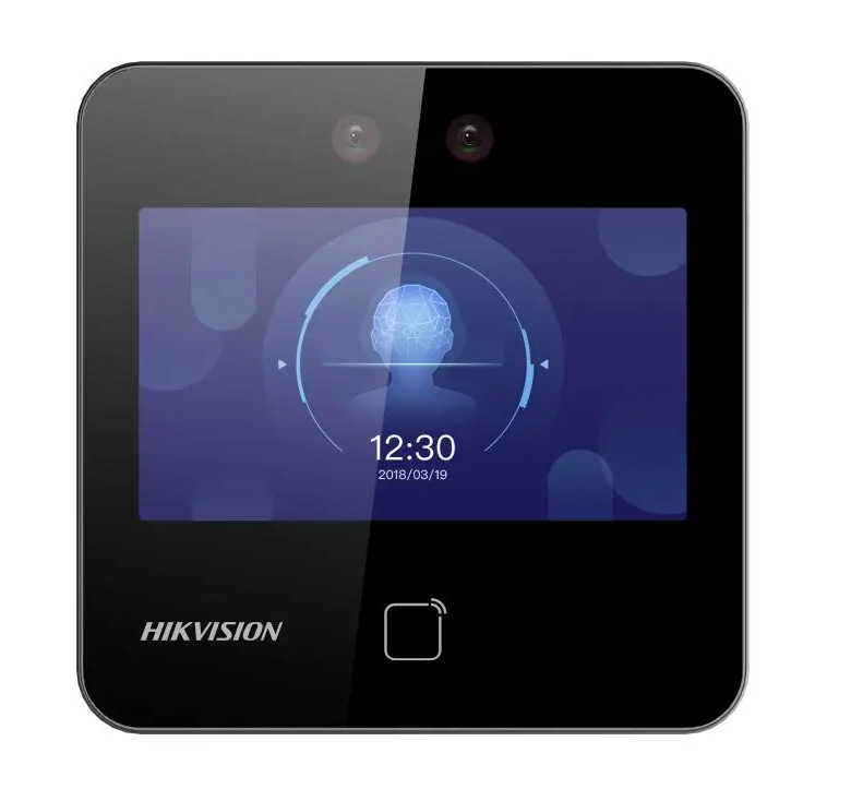 Interphone Vidéo de Contrôle d'Accès HIKVISION DS-K1T343MWX – Reconnaissance Faciale, Empreinte Digitale, Carte RFID/Mifare, Écran Vendu Séparément