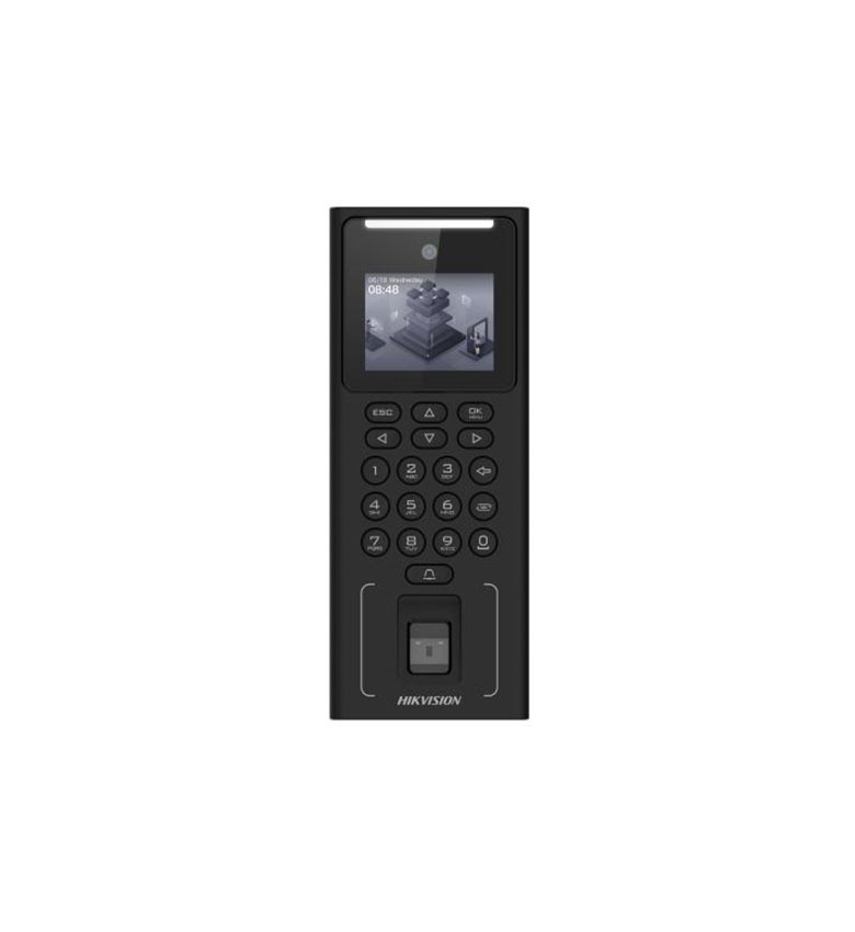 Terminal de Pointage Biométrique Wi-Fi HIKVISION DS-K1T321EFWX-B – Reconnaissance Faciale, 3000 Empreintes, Badge EM, Batterie de Secours Incluse (dans le Support), Écran 2.4", Idéal pour Contrôle d'Accès Continu de PME