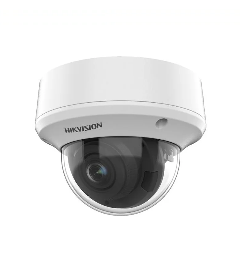 Caméra Analogique HIKVISION DS-2CE5AH0T-VPIT3ZE/2.7-13.5mm(O STD)(C) – Dôme 5 MP Motorisée Varifocale, Résistante à l'Eau et à la Poussière (IP67), Anti-Vandalisme (IK10)