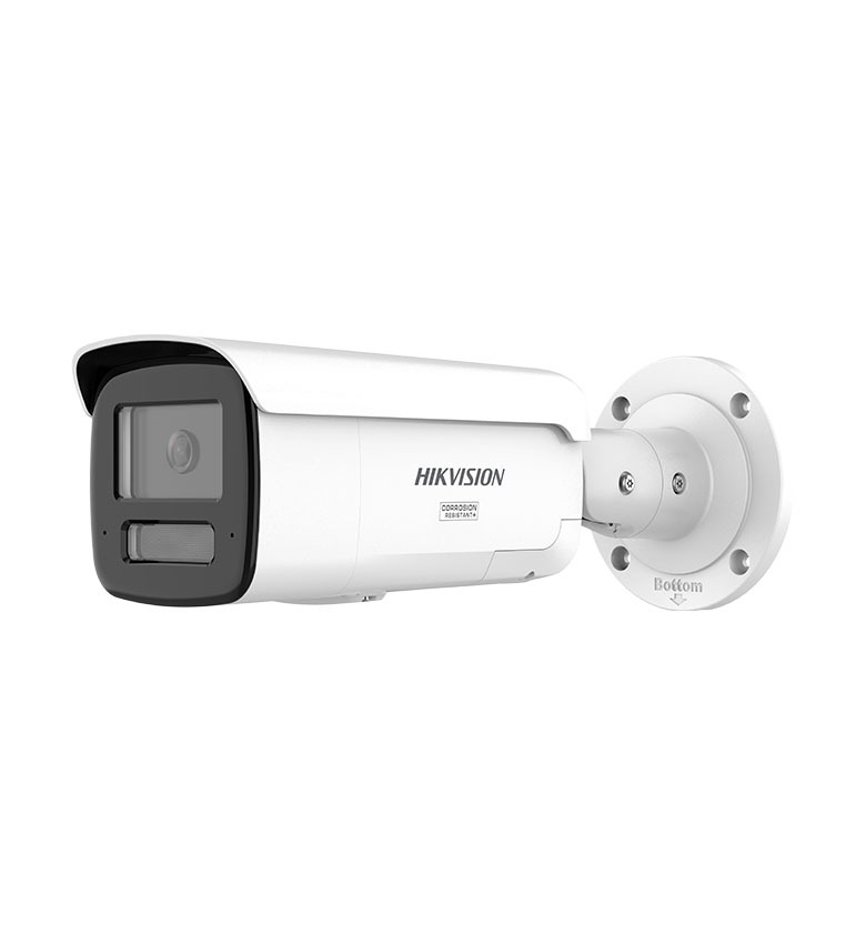 Caméra IP Bullet HIKVISION DS-2CD2T87G3-LIS2UY/SRB – 4K 8 MP ColorVu, Smart Hybrid Light 60 m, Objectif 2.8 mm, Alarme Flash & Sirène Active, Micro Intégré, IA AcuSense Humain/Véhicule, Anti-Corrosion, Étanche IP67, Sécurité Extérieure Pro