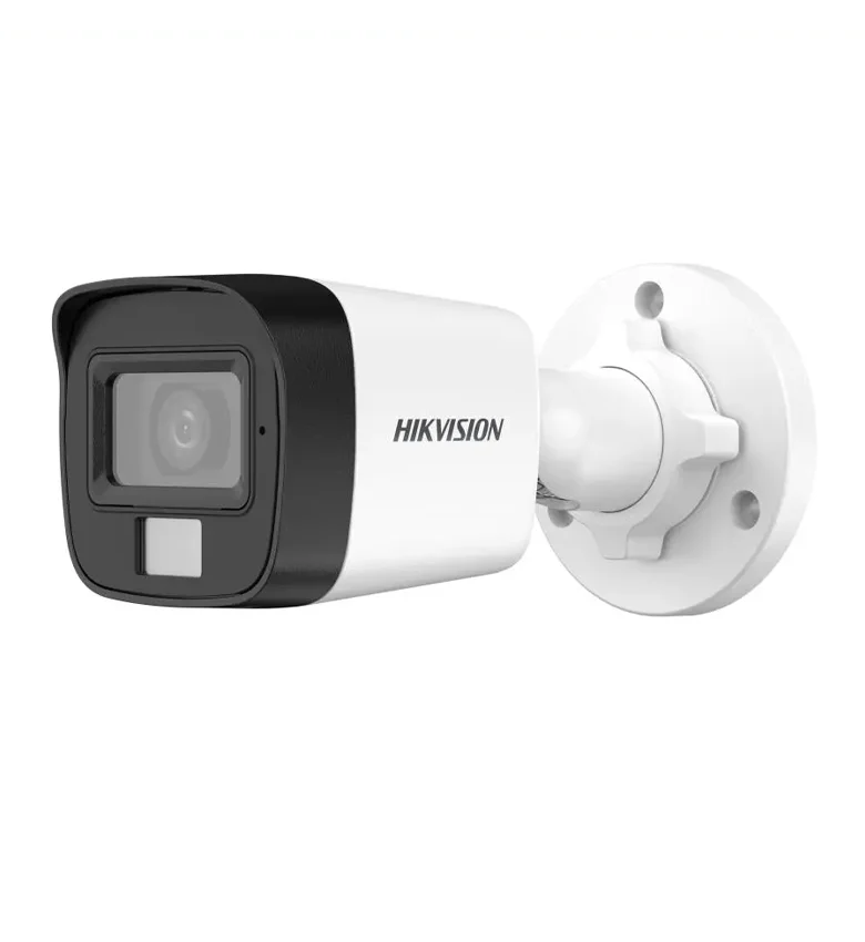 Caméra Analogique Bullet HIKVISION DS-2CE16DF0TLPFS/ ECO (3.6mm)(Africa) – Audio, ColorVu, 2MP Smart, Résistante à l'Eau et à la Poussière (IP67)