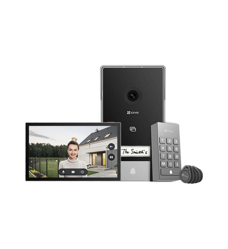 Visiophone Connecté EZVIZ TP7 2K 3MP – Écran Tactile 7 Pouces WiFi, Installation 2 Fils, Déverrouillage de Portail via Smartphone, Détection Humaine IA, Vision Nocturne, Badges RFID Inclus
