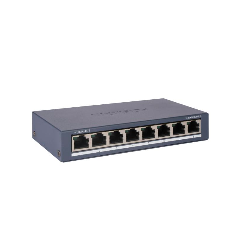 Switch HIKVISION DS-3E0508-O – 8 Ports Gigabit, Boîtier Métallique
