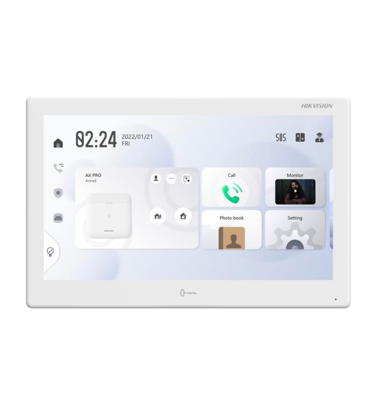 Contrôle d'Accès HIKVISION DS-KH9510-WTE1(B) – Écran 10 Pouces sous Android, Multifonction (Gestion de Porte, Caméra, Visiophone et Interphone)